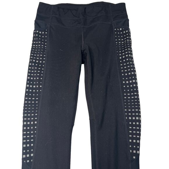 Athleta Reflective Be Free Tight Full Length Leggings Mid Rise Black Small - Picture 6 of 11